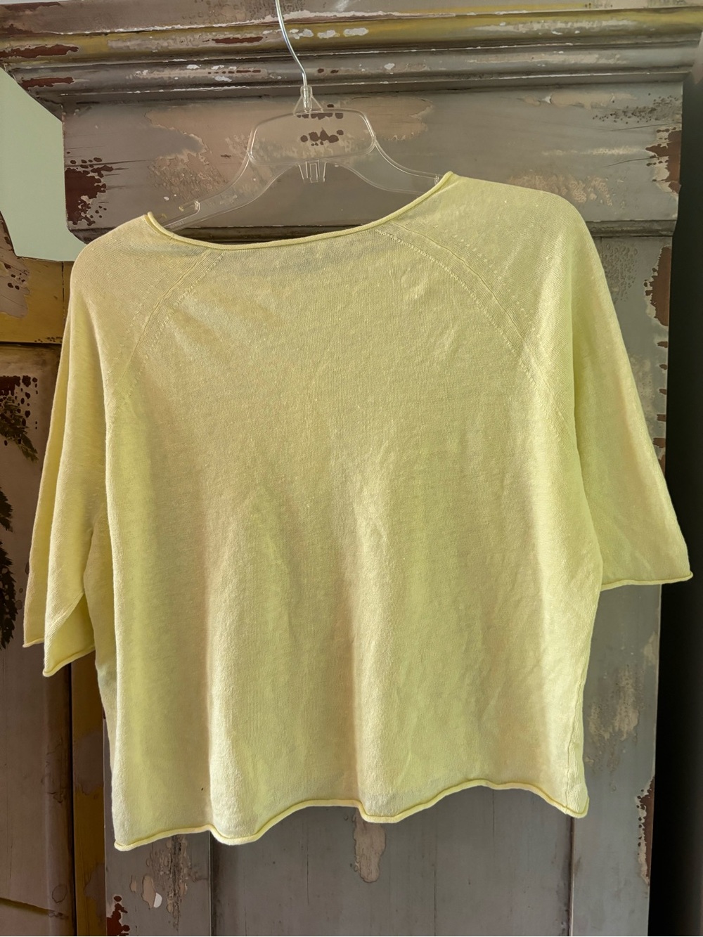 Light Yellow Women’s Boxy crop Top